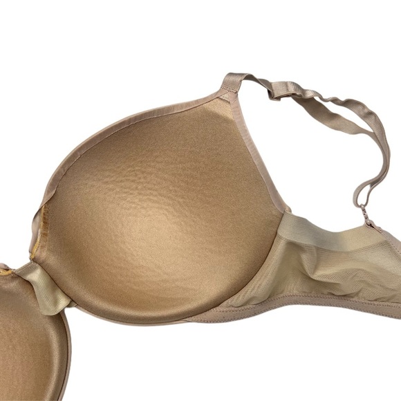 Calvin Klein Sculpted Lightly-Lined Convertible T-Shirt Demi Bra – Beige, 34D - Picture 7 of 9